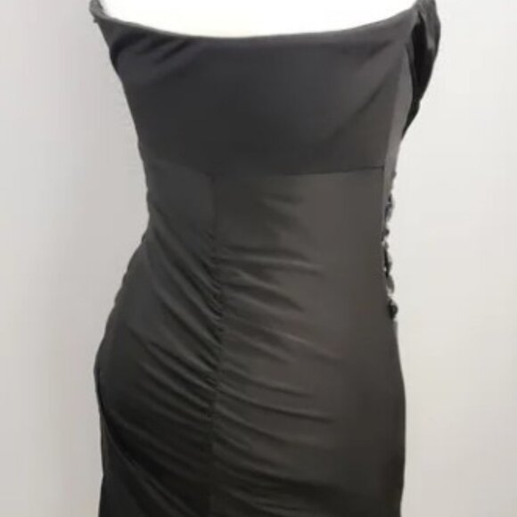 NEW Laundry By Shelli Segal Beaded Wrap Cocktail Dress - Picture 4 of 7